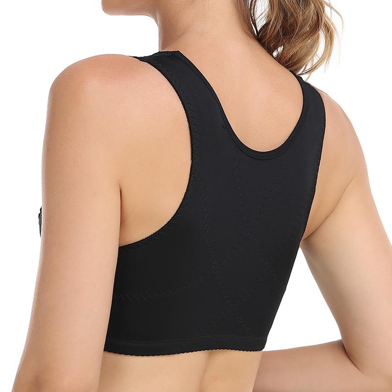 Женский кружевной бюстгальтер без подкладок, жилет с пряжкой спереди, нижнее белье больших размеров, беспроводное ультратонкое сексуальное женское белье