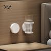 Universal Foldable Cup Holder 2PCS Wall Mounted Holder, Space Saving Adhesive Drink Easy Install Stand Stable Compact Rack for Coffee Mugs Water
