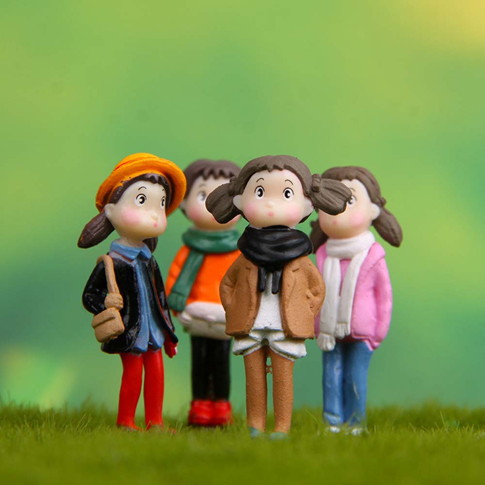 Домашний декор, микропейзаж из ПВХ, сказочный сад, мох, маленькая статуя, миниатюрные украшения, фигурки