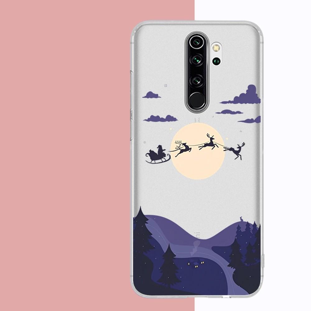 Рождественский коврик для мыши для Samsung S 20 21 22 23 для Redmi Note7 8 9 10 для Huawei P20 30 40 Прозрачный чехол
