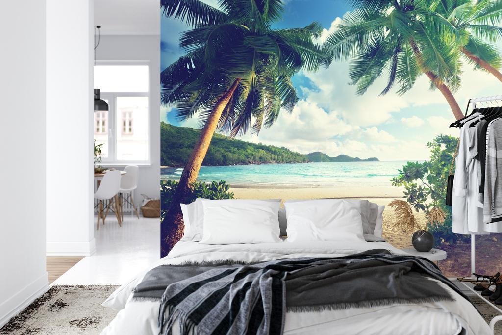 Photomural Palm Trees On The Seychelles Non-Woven 416x290