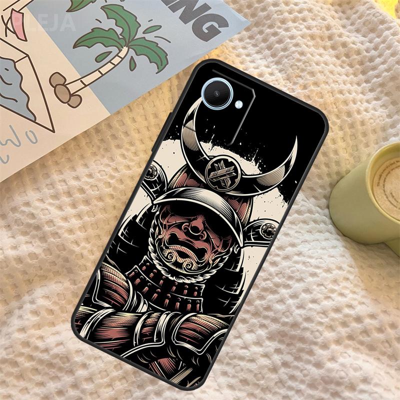 Чехол-маска Они Самурая для Realme C71 C75 C61 C53 C55 C33 C63 C51 C65 C67 11 12 13 14 Pro Plus GT6 GT7 15 Pro