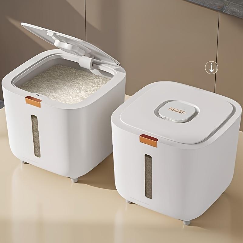 Герметичный контейнер для хранения продуктов - Влагонепроницаемый, Защищенный от вредителей, Легко нажимаемый дозатор с мерным стаканом, Не содержит БФА, Идеально подходит для риса, злаков, сахара