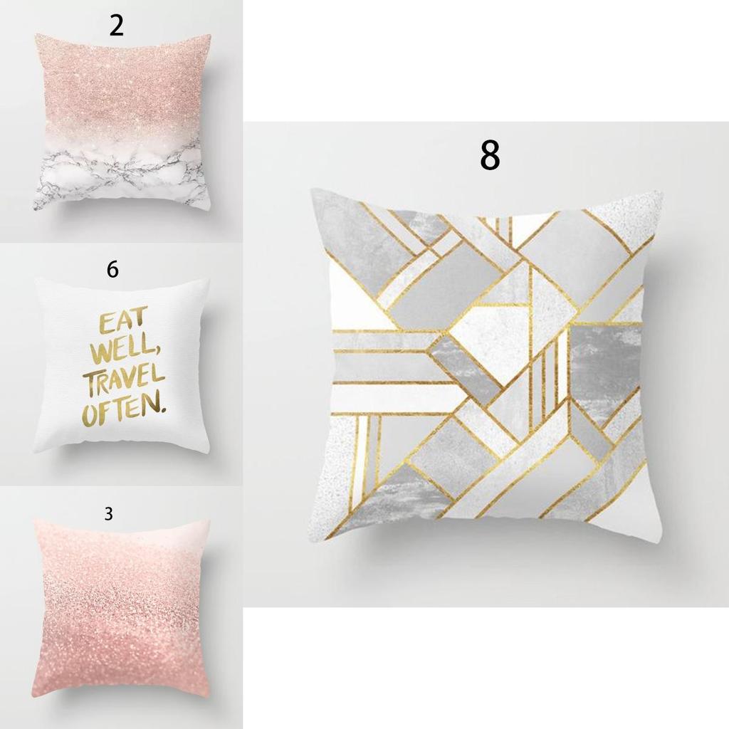 Modern Minimalist Geometric Pattern Pillowcase With Premium Quality Peach Cloth Material