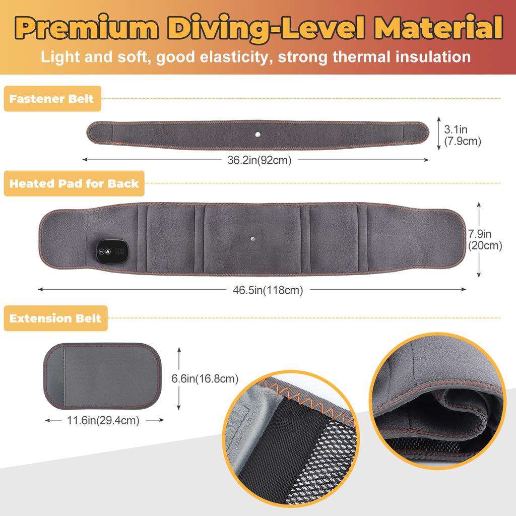 Красный Свет Нагрев Пояс Массажный Беспроводной Горячий Компресс Вибрация Массажер для Спины Поясничная Поддержка Защита Живота Согреватель для Матки