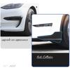 Для Tesla Model 3 2017 - Пластиковые черные передние бампера, защита уголка губы + противотуманные фары, молдинги для бровей