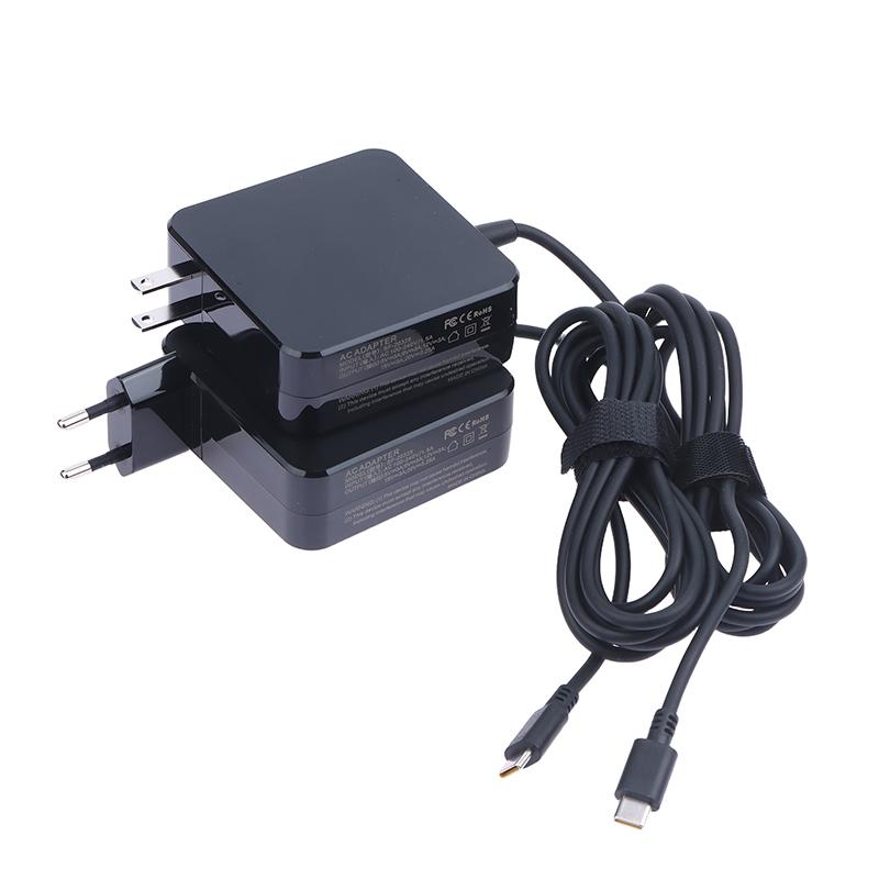 Зарядное устройство AC-адаптер питания 65 Вт 20 В 3,25 А Type-C USB-C для телефонов и ноутбуков, штекер EU US, для ноутбуков различных брендов