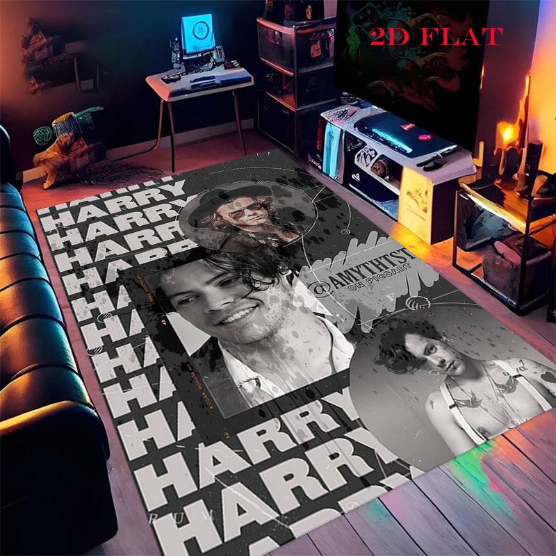 Harry Styles Carpet Rug for Living Room Bedroom Home Sofa Decoration,Kids play Nonslip Floor Mat