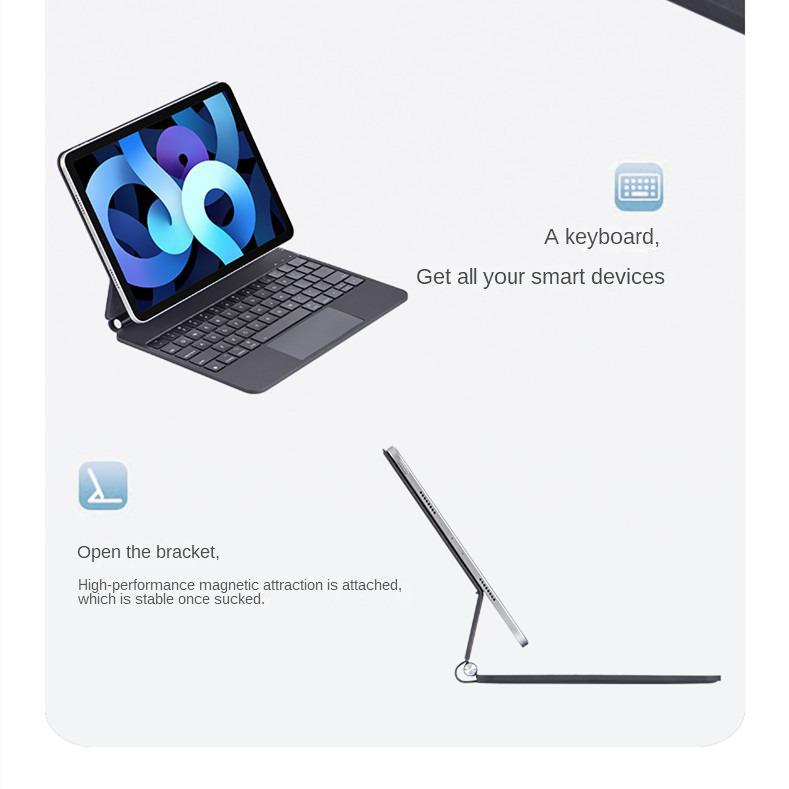 Чехол-клавиатура Magic Keyboard для iPad Air 4/5 10.9" с магнитной подвеской