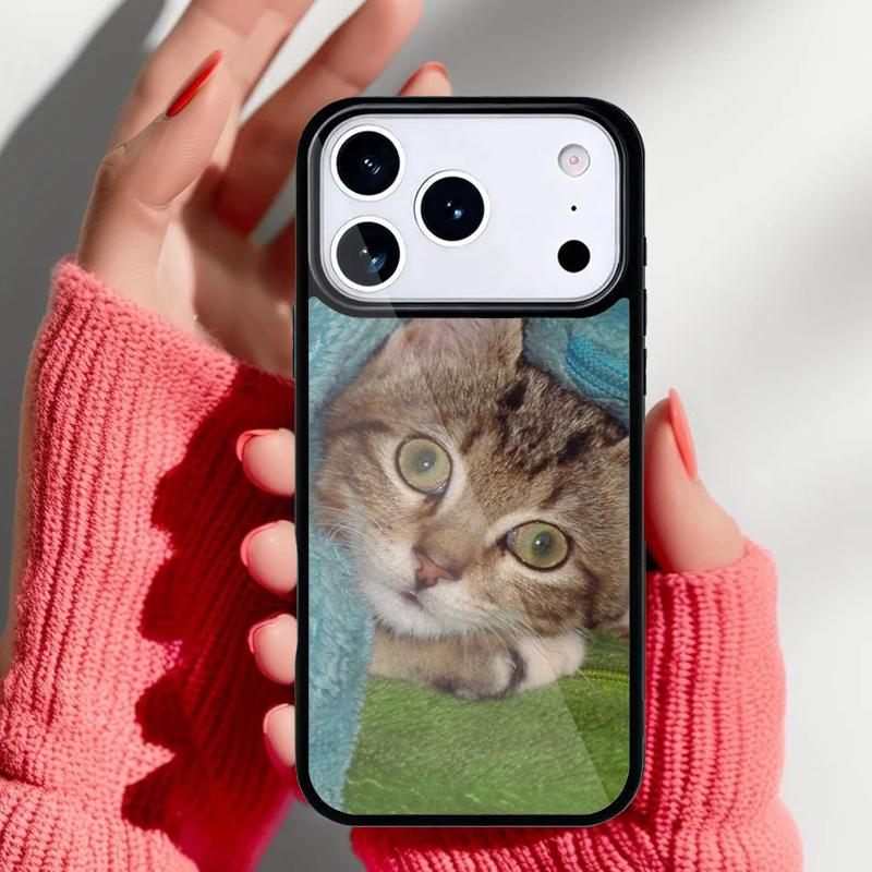 Милый котенок полосатый котенок Могги Чехол для телефона для iPhone 17 16 15 14 13 Pro Max Задняя крышка для 12 11 Pro Coque