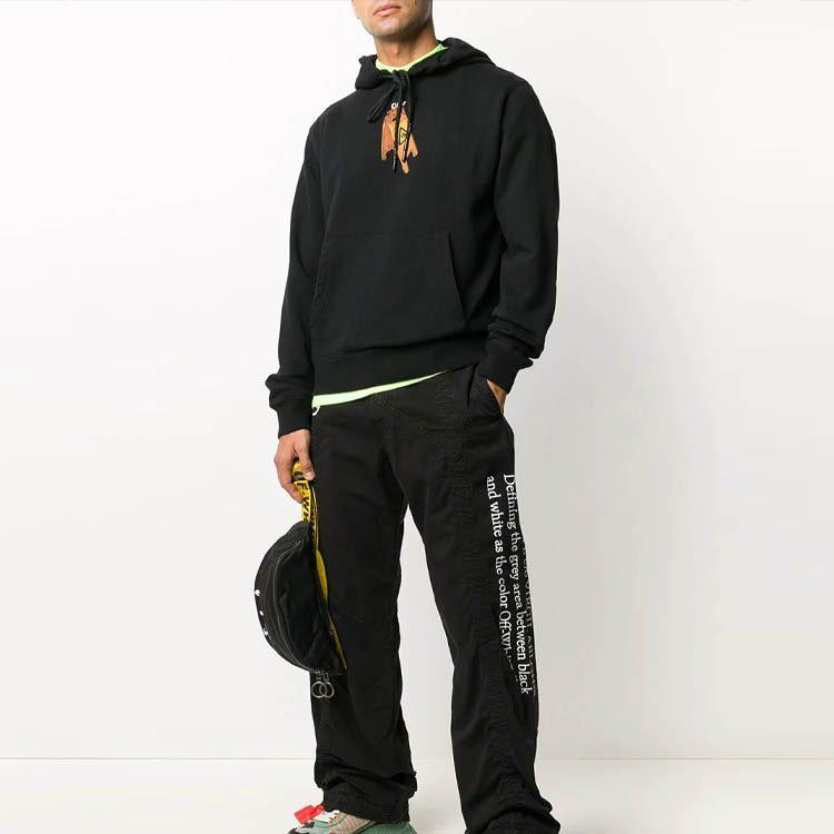 OFF-WHITE Slim Fit Pascal Skeleton Hoodie OMBB034F20FLE0031010