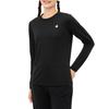 Long Sleeve Made with Descente Innerwear for Gym Simple BK00 Women's Eco-Pet T-Shirt, Moisture-Wicking, Quick-Drying, UV-Cut (UPF 15),
