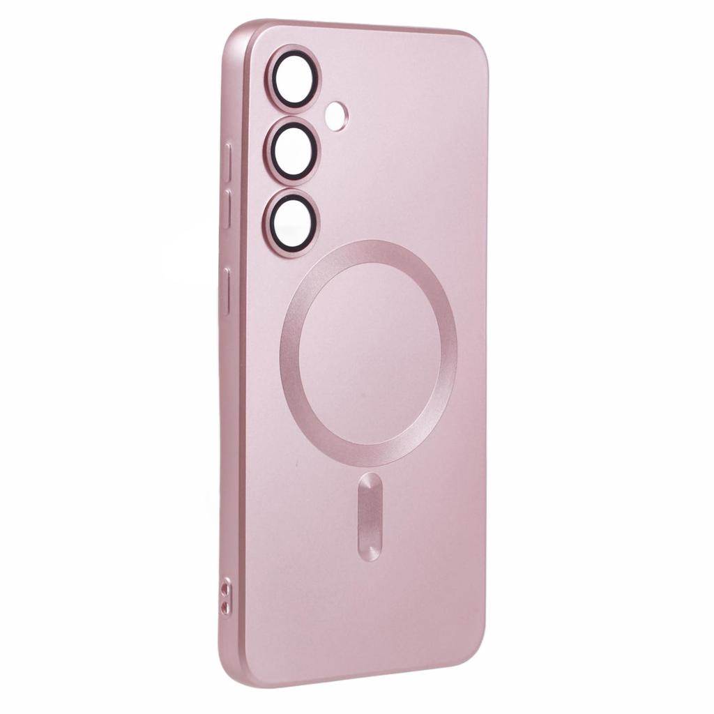 For Samsung Galaxy S24 Slim Case Rubberized TPU Phone Case with Lens Film,Compatible with MagSafe