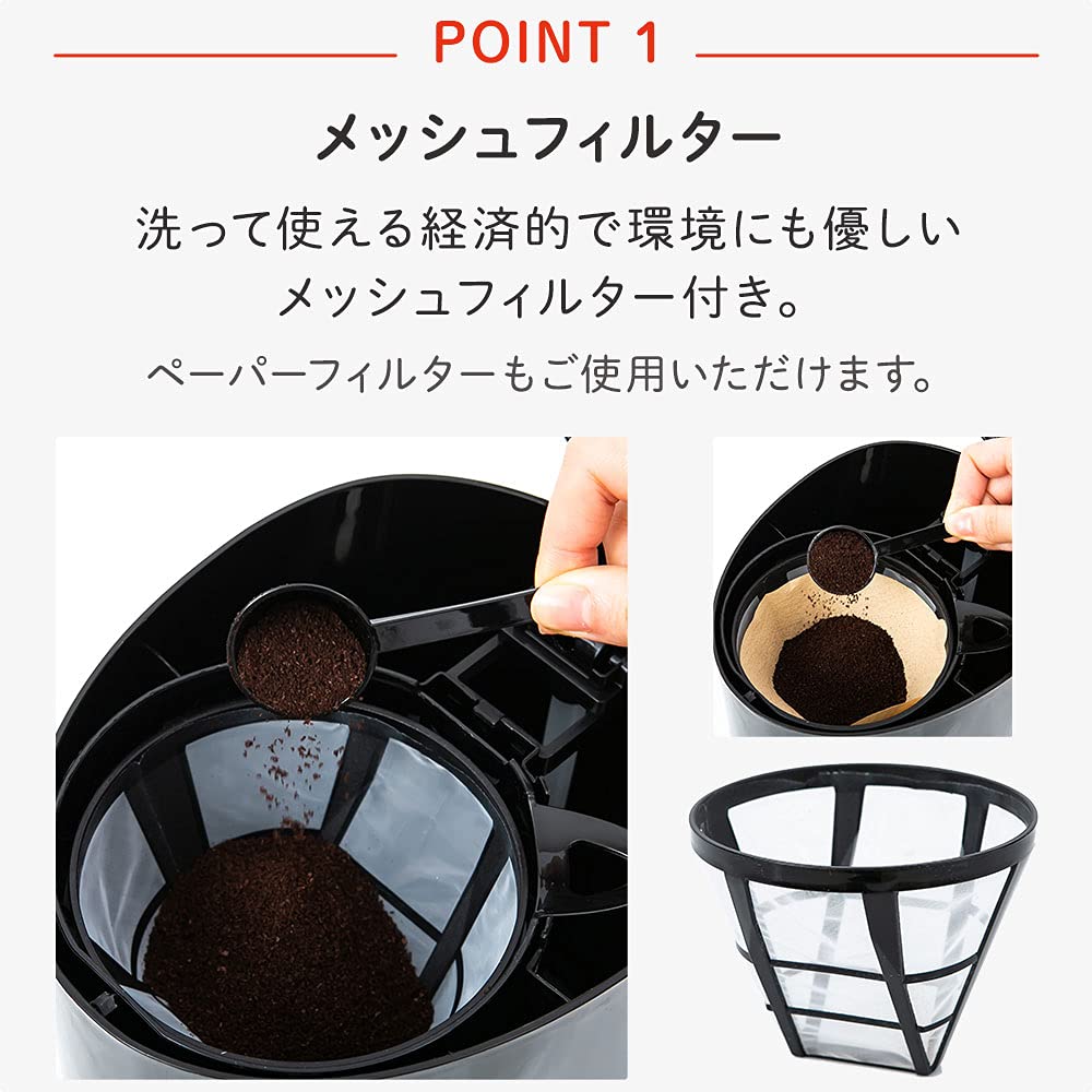 IRIS PLAZA Coffee Maker PCMK-1250 Black