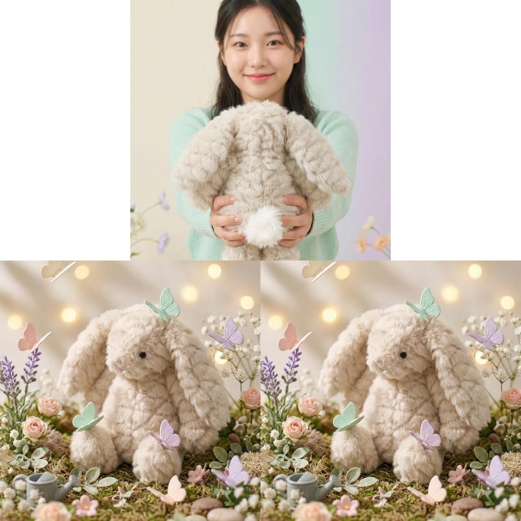 Jc Plush Bunny Toy Childrens Gift Soft Pp Cotton Stuffed Animal For Kids