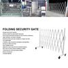 Metal Expandable Barricade Gate Folding Mobile Safety Barrier Driveway Security Flexible Retractable Fence 130in