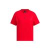 Year Of The Dragon CNY Series Logo Embroidered Round Neck Short Sleeve T-Shirt Women Tops Light-Crimson IZ3139