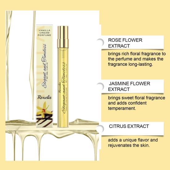 Vanilla Cream Pheromone Perfume Spray 10ml Long Lasting Fragrance Oil Mist for Men And Women Elegant Scent for Office Date