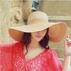 Women Straw Hat Wide Big Brim Folding Sun Caps Sun Visor Breathable Floppy Hat For Beach Travel