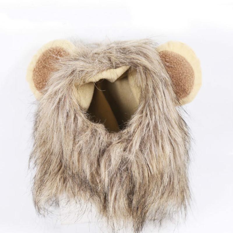 Cute Fashion Small Dog Puppy Cosplay Costume Lion Shape Mane Wig Hats Accessories Supplies Decoration Tools