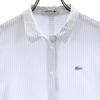 Lacoste Рубашка с длинным рукавом в полоску M Белый система Женщины Б/У