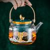 Hand-Painted Glass Tea Brewing & Steaming Pot Set
