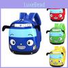 Детский рюкзак с твердым корпусом, дизайн с автомобильным принтом, подходит для ежедневного использования