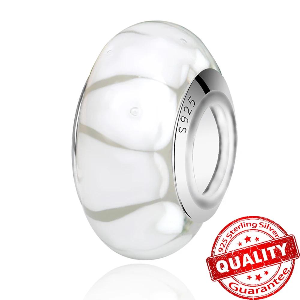 Новый Медный Красочный Цветок Муранское Стекло Шарм Подходит Оригинальный Браслет Ожерелье Сердце Муранское Стекло Сделай Сам Изысканные Ювелирные Изделия