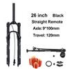 BOLANY Air and Oil R29 Bike Fork 26/27.5 Inch Suspension Come with Air Pump Adjustable Air Pressure Remote Locking Bicycle Fork
