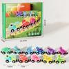 Colorful Magnetic Number Train Toys Wooden Fruit Animal DIY Train Model Number Dinosaur Montessori Cognition