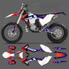 SPACE Custom Motorcycle Graphics Background Decal for KTM EXC 125 250 300 350 450 2016-2018 SXF 2017-2019 Decals Stickers Kit