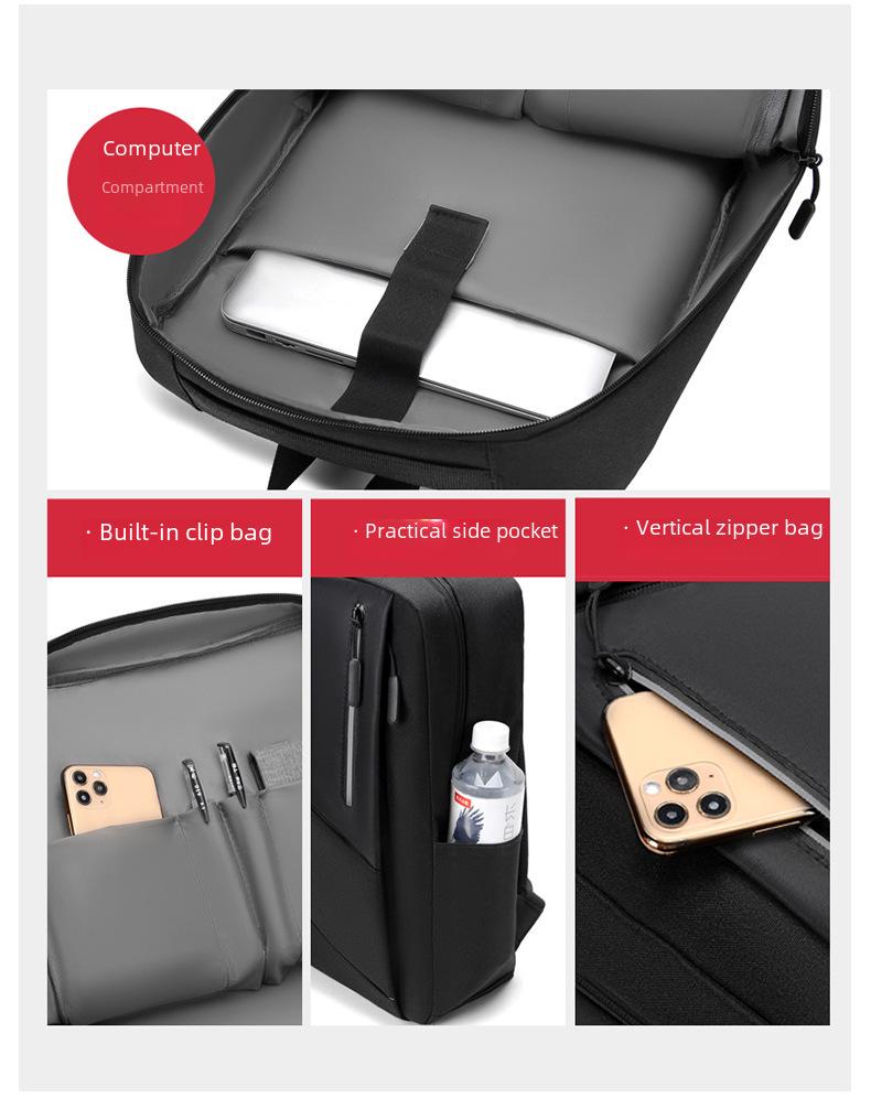 Мужской высококачественный водонепроницаемый деловой дорожный рюкзак, большая вместимость, модная сумка через плечо