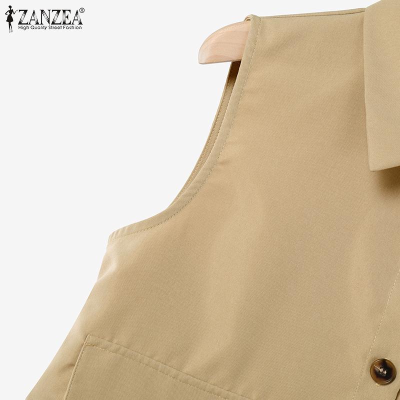 ZANZEA Womens Sleeveless Vest Tops and Long Skirts Summer Two Piece Suit Sets