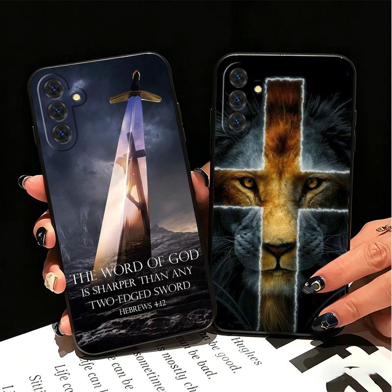 God Jesus Pray Cross Bible Soft Phone Case for Samsung A17 A37 A57 A16 A26 A36 A56 A15 A25 A35 A55 A14 A24 A34 A54 A13 A23 A33 A