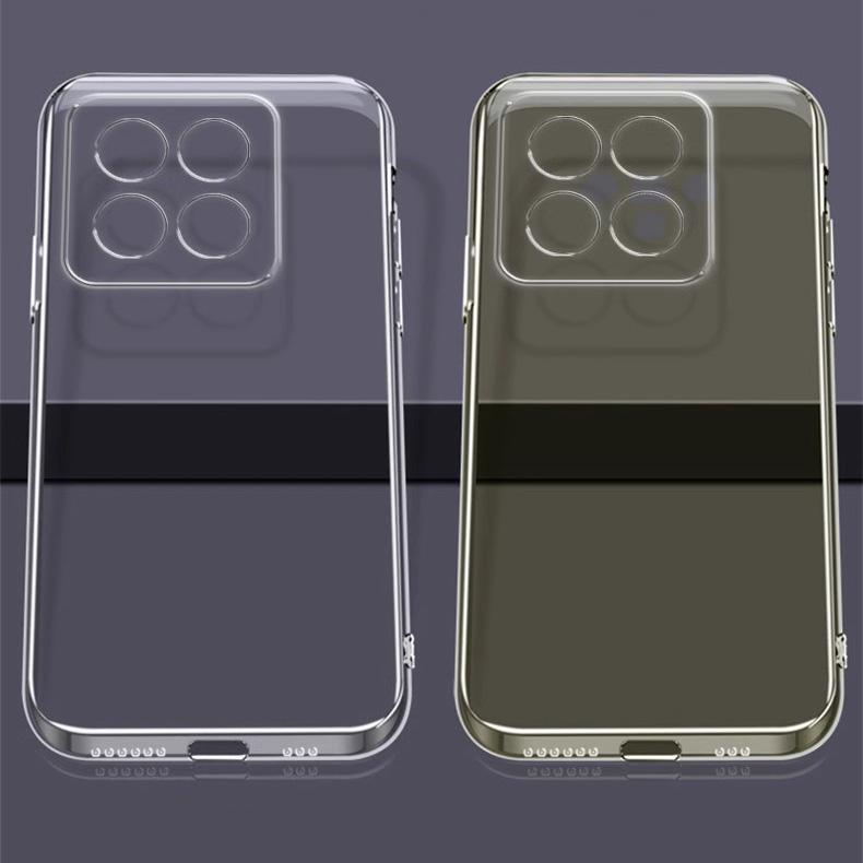 Ультратонкий мягкий защитный чехол из ТПУ для Xiaomi 14t 13t Poco X6 X5 F6 Pro Remdi Note 14 13 12 11 10 Pro, противоударный прозрачный чехол