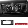 For BMW X5 E70 X6 E71 Accessorie Car Interior Carbon Fiber Style Auto Headlight Switch Button Decorative Frame Panel Cover Sticker