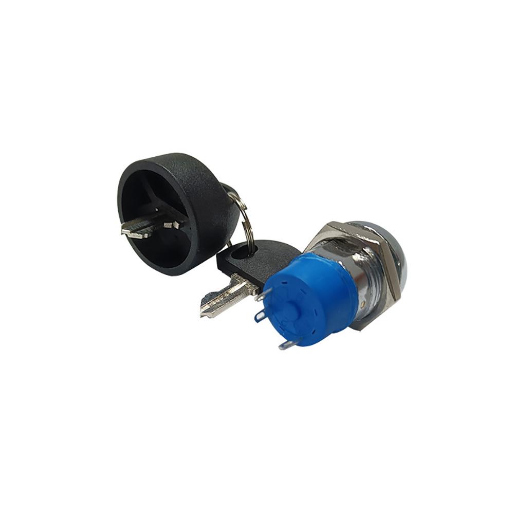 Запасной переключатель зажигания Вкл/Выкл для инвалидной коляски, 2 ключа M19*L 22 мм