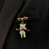 Boys Gift Cartoon Design Girls 3D Cat Brooch Clothes Accessories Korean Style Badge Women Brooch