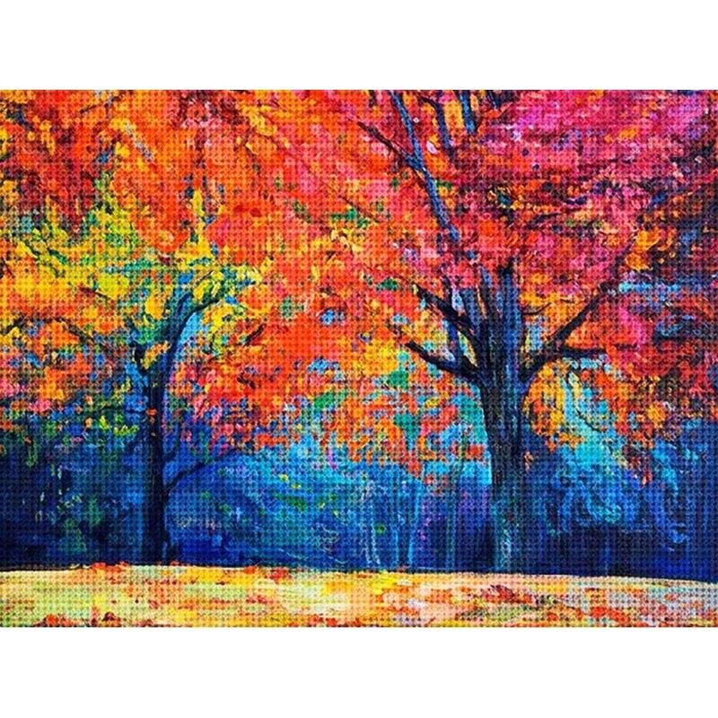 5d Diy Полная круглая алмазная картина Пейзаж Diy Алмазная вышивка крестом Украшение для дома
