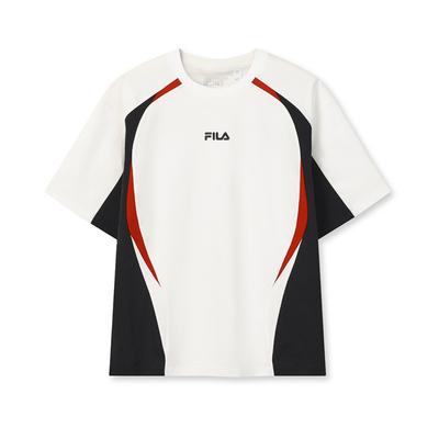 Fila Оригинальная Модная Персональная Трендовая Классическая Ретро Спортивная Повседневная Универсальная Удобная Свободная Футболка с Коротким Рукавом Мужские топы F11M629104FWT