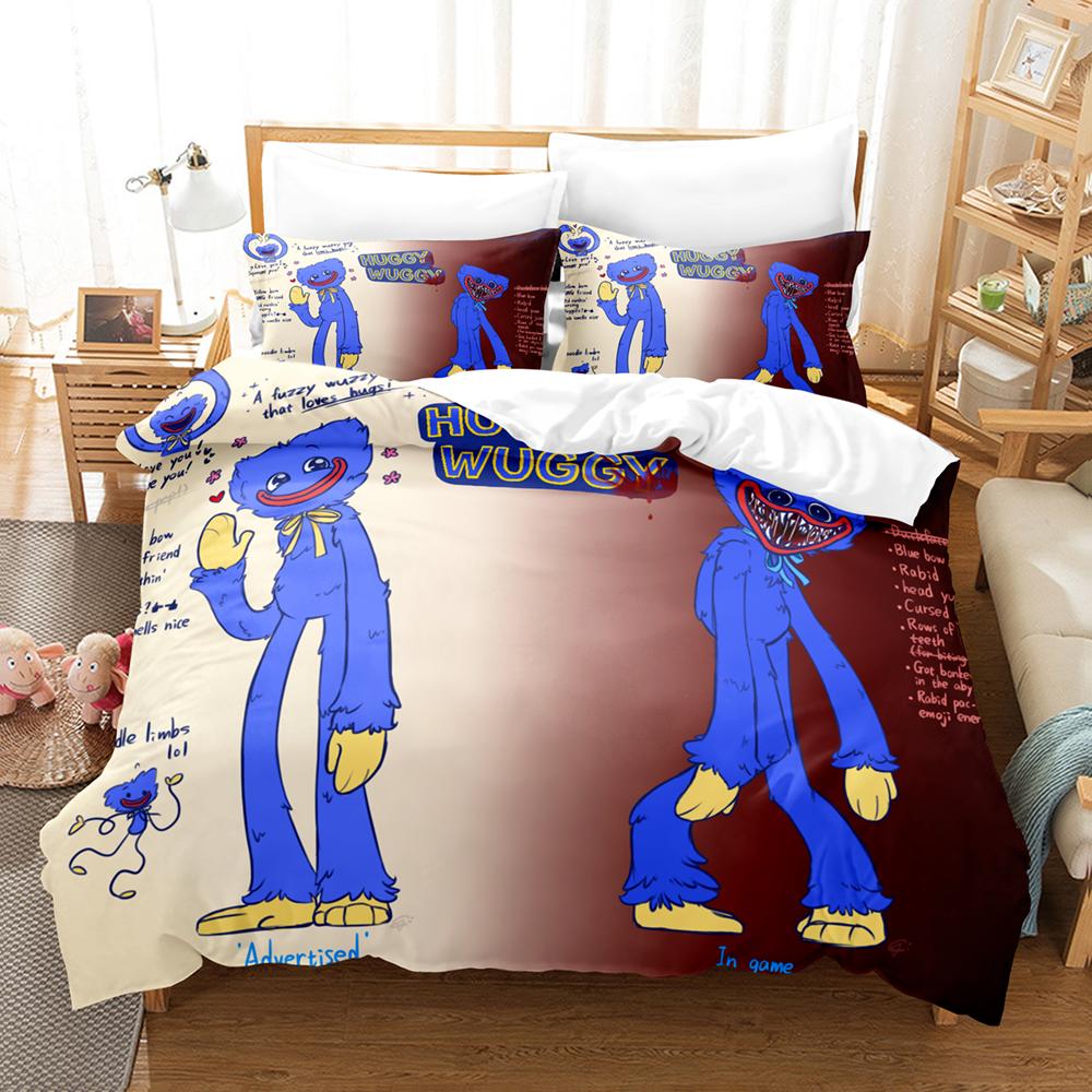 Kemila 3D Huggy wuggy Пододеяльник с наволочкой Twin Full Queen King Постельное белье Постельное белье
