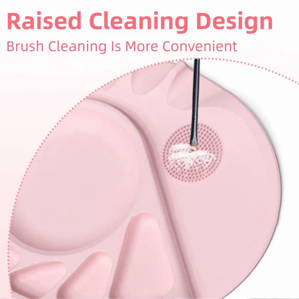 Portable Silicone Makeup Mat Reusable Nail Art Gel Pad Foundation Palette Painting Teaching