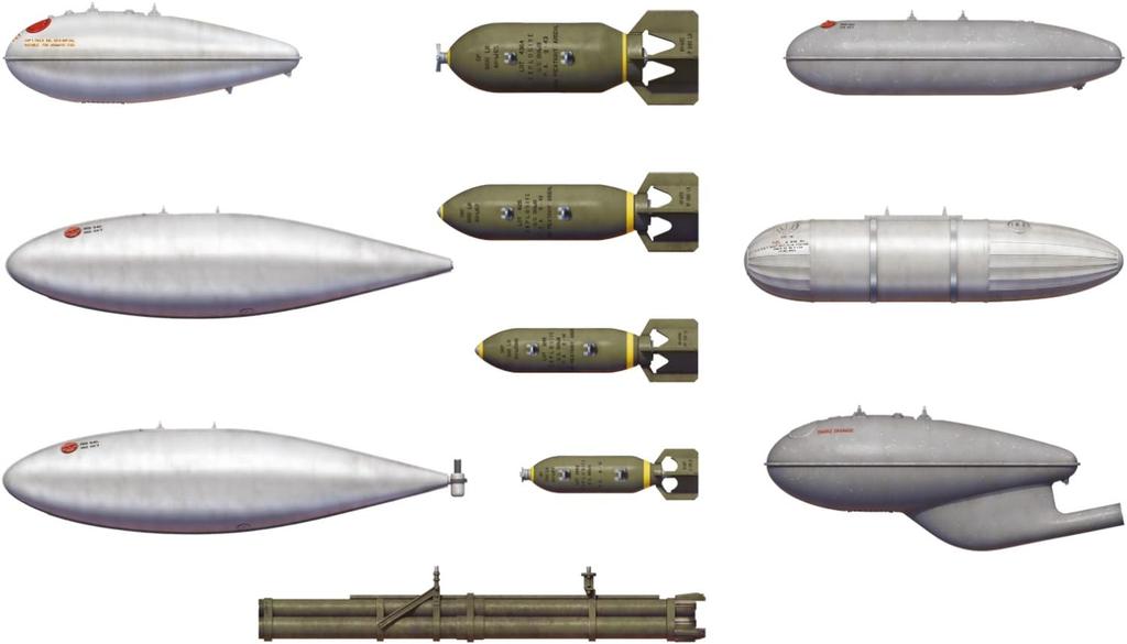 Miniart American fuel tank and bomb plastic model MA49015 1/48