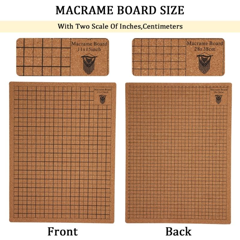 Portable Weaving Aid Board for Tassels Knotting Handcraft Silicone Materials Safe Designs