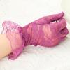 Summer Wedding Sunscreen Lace Gloves Party Dressy Gloves White Bride Gloves Rose Flower Pattern