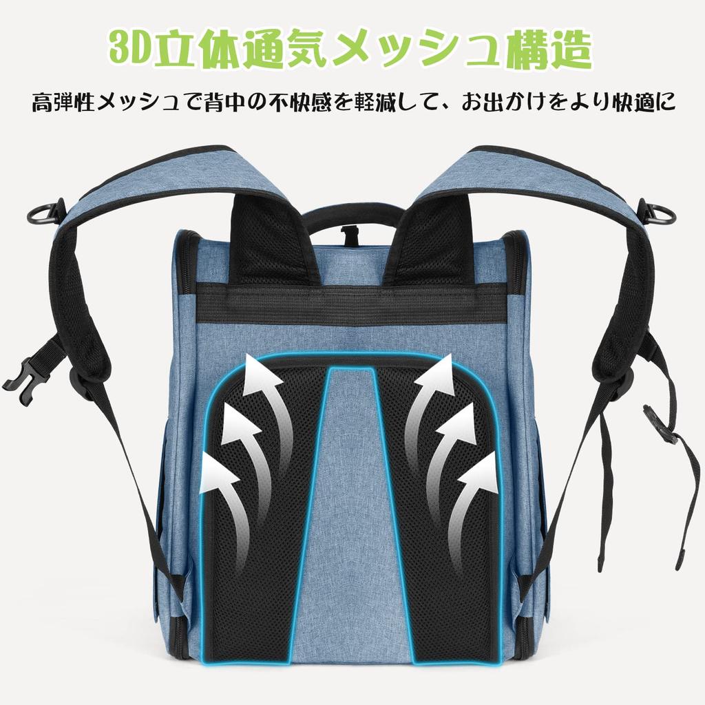 Tresbro Expandable Dog and Cat Backpack with Lockable Double Zipper and Pet Backpack for Small Hospital and Disaster Popular Cat Carry Blue [Latest