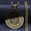 Retro Vintage Ancient Egyptian Amulet Ethnic God Eye Necklace Pendant Protect Charm Talisman Powerful Wealth Health Lucky Jewelry Unisex Men Women