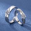 Adjustable Zircon Couple Rings - Set of 2 for Men and Women - Valentine's Day Gift