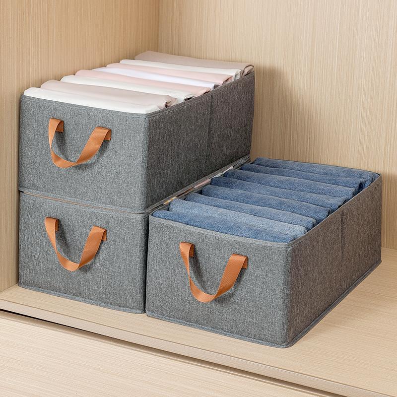 Большая вместимость пыленепроницаемого ящика для хранения складной нетканый ящик для хранения нижнего белья с ручкой для спальни гостиной экономит место