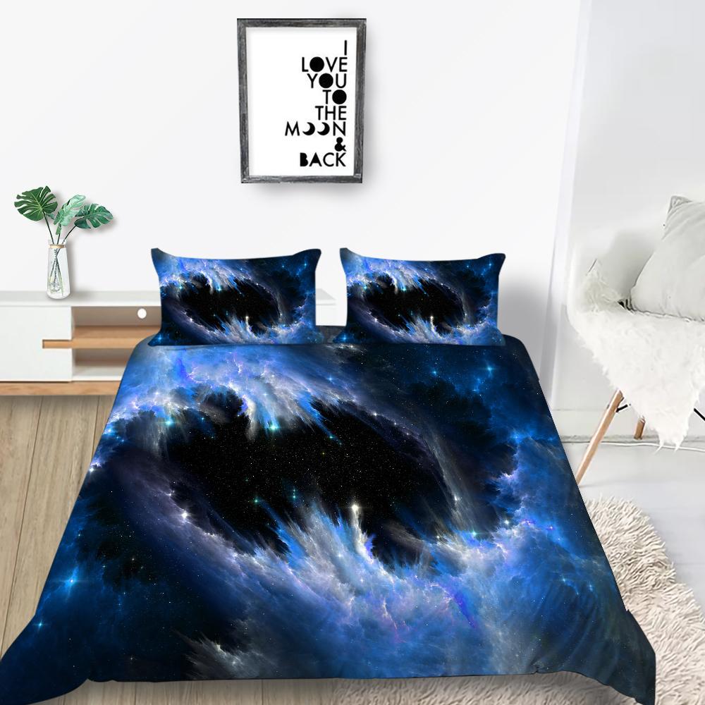 Пододеяльник с принтом звездного неба, постельное белье, новый пододеяльник, костюм для подростков, детский королевский размер, королевский размер, постельное белье